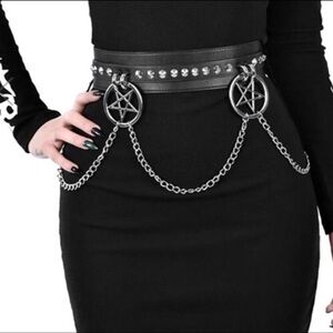 Killstar ‘Curses’ Pentagram Chain Belt